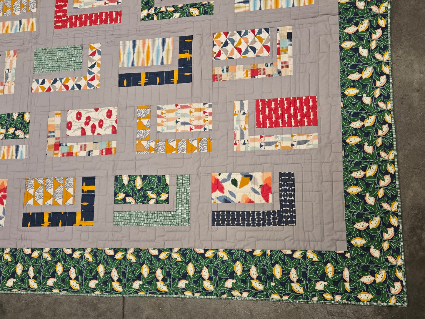 Urban Cabin Quilt Kit Featuring Poppy Pop by