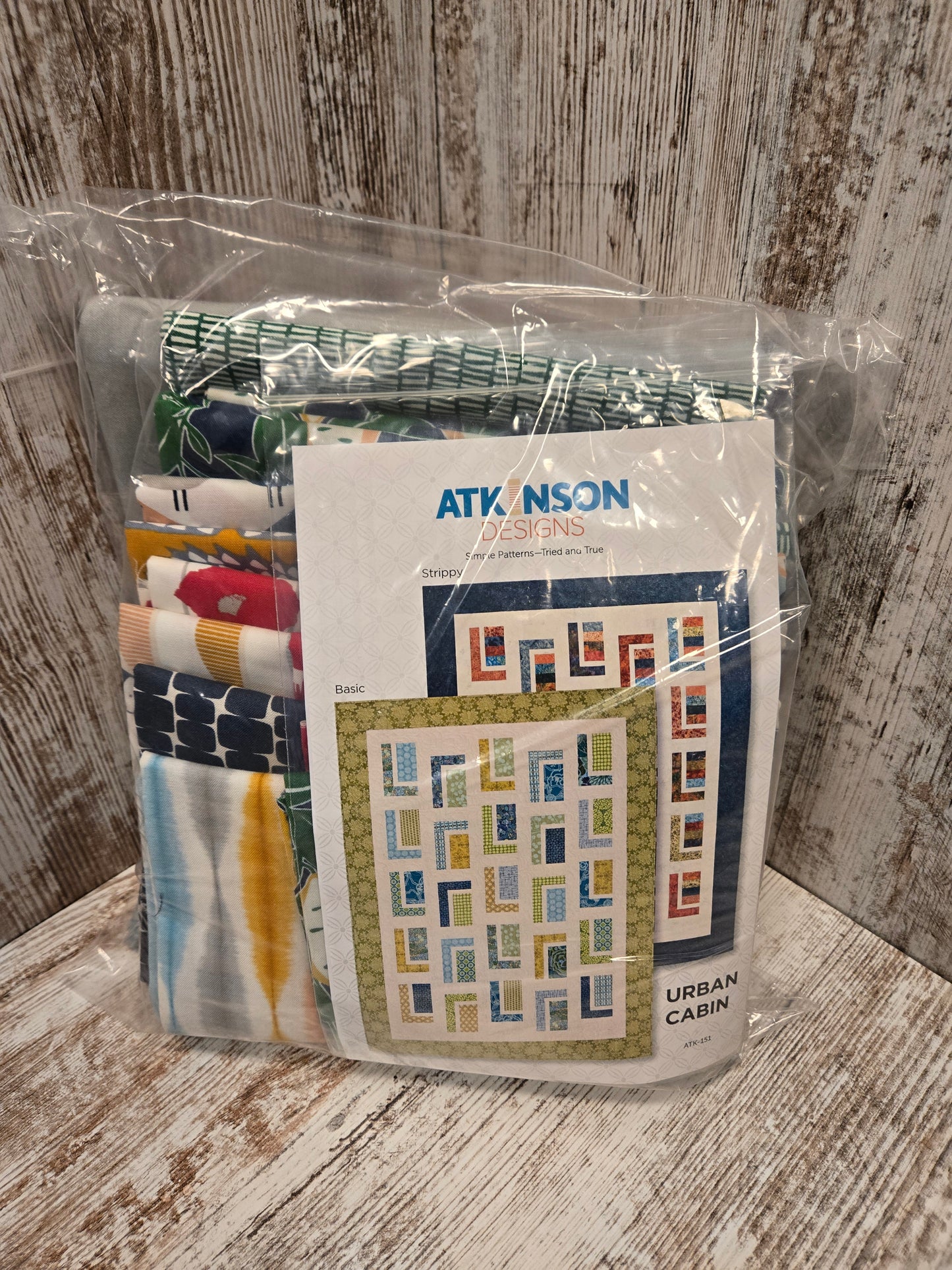 Urban Cabin Quilt Kit Featuring Poppy Pop by