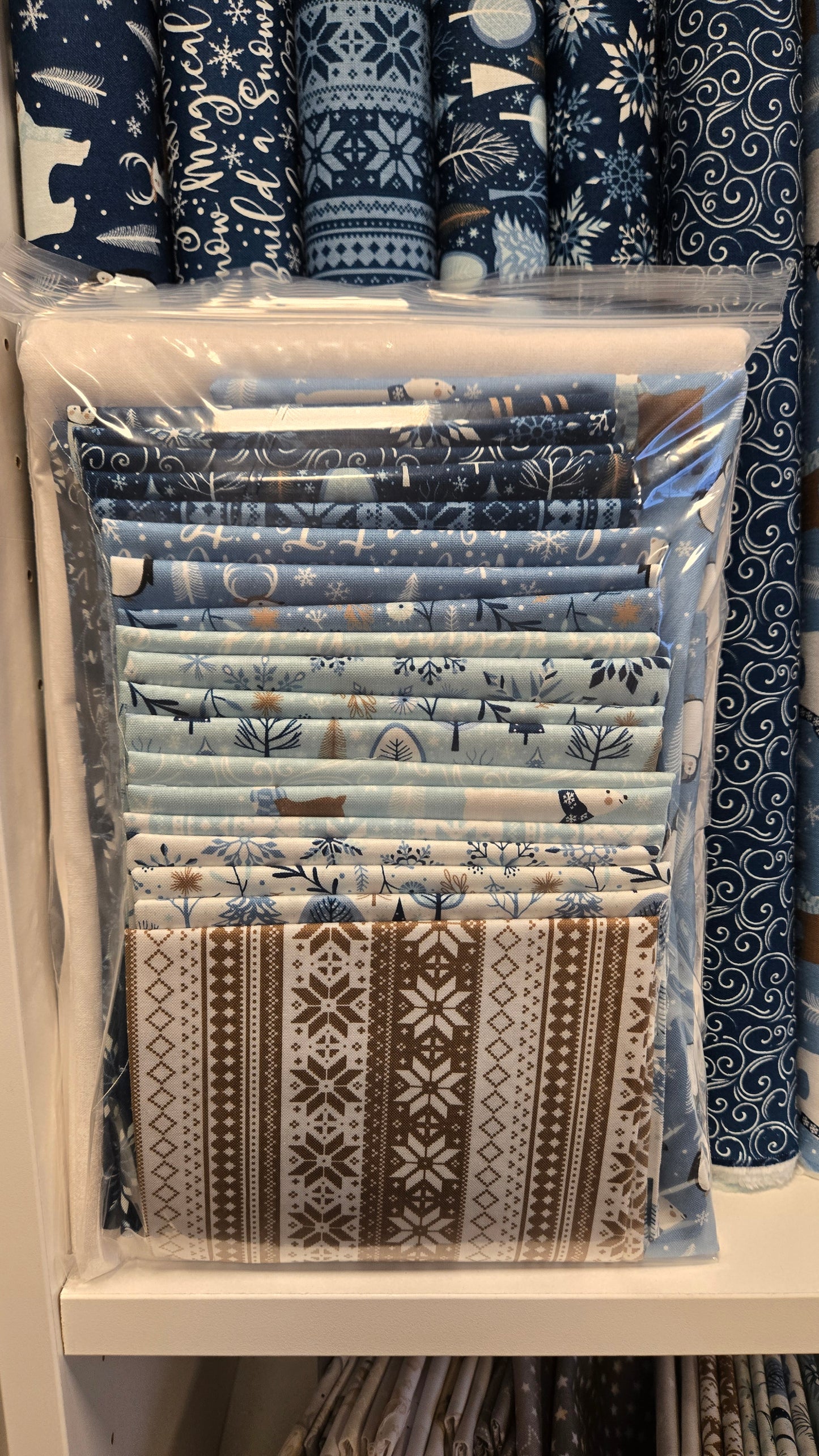 Mitten Smitten Quilt Kit featuring the Winter Magic Collection by Dani Mogstad for Riley Blake Designs