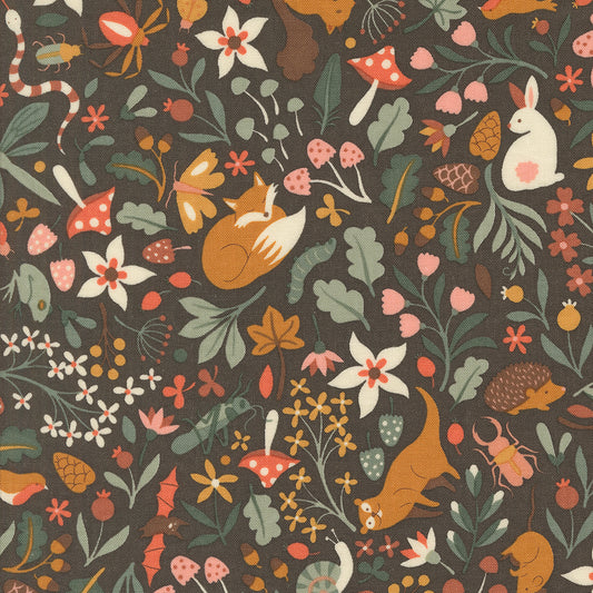 Acorn Hollow Collection - Main Print Soil 30760 12 - by Basic Grey for Moda Fabrics