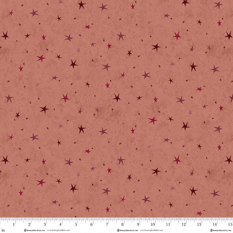Seeing Stars Basics - Pink - by Janet Nesbitt for Henry Glass Fabrics