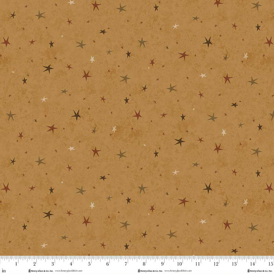 Seeing Stars Basics - Gold - by Janet Nesbitt for Henry Glass Fabrics