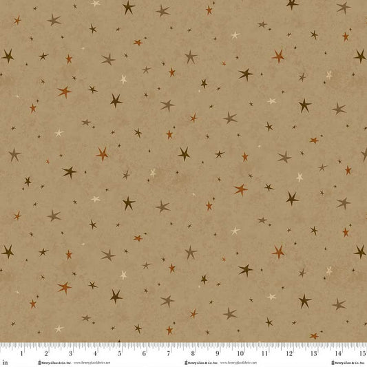 Seeing Stars Basics - Caramel - by Janet Nesbitt for Henry Glass Fabrics