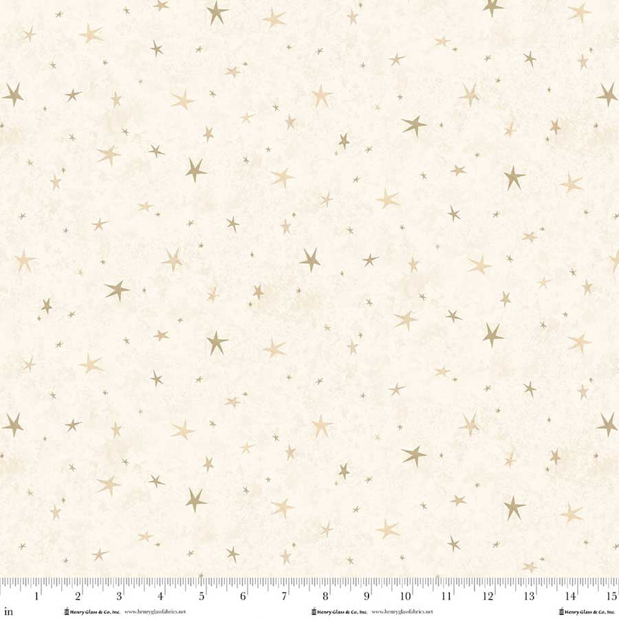 Seeing Stars Basics - Cream - by Janet Nesbitt for Henry Glass Fabrics