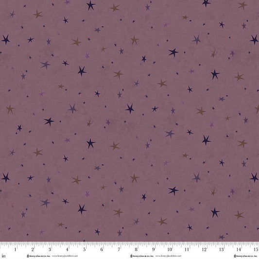 Seeing Stars Basics - Purple - by Janet Nesbitt for Henry Glass Fabrics