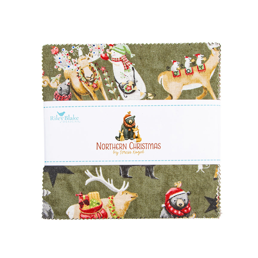 Northern Christmas 5 Inch Stacker by Teresa Korgut for Riley Blake Designs