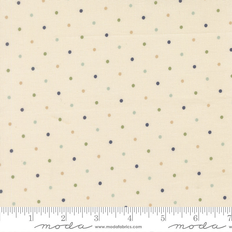 True Love - Magic Dot Cream - by Lella Boutique for Moda Fabrics