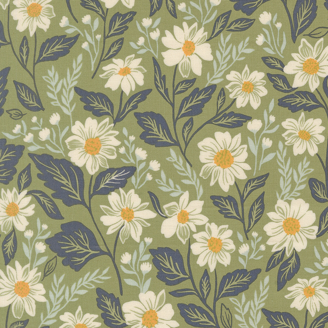 True Love - Main Print in Fern - by Lella Boutique for Moda Fabrics