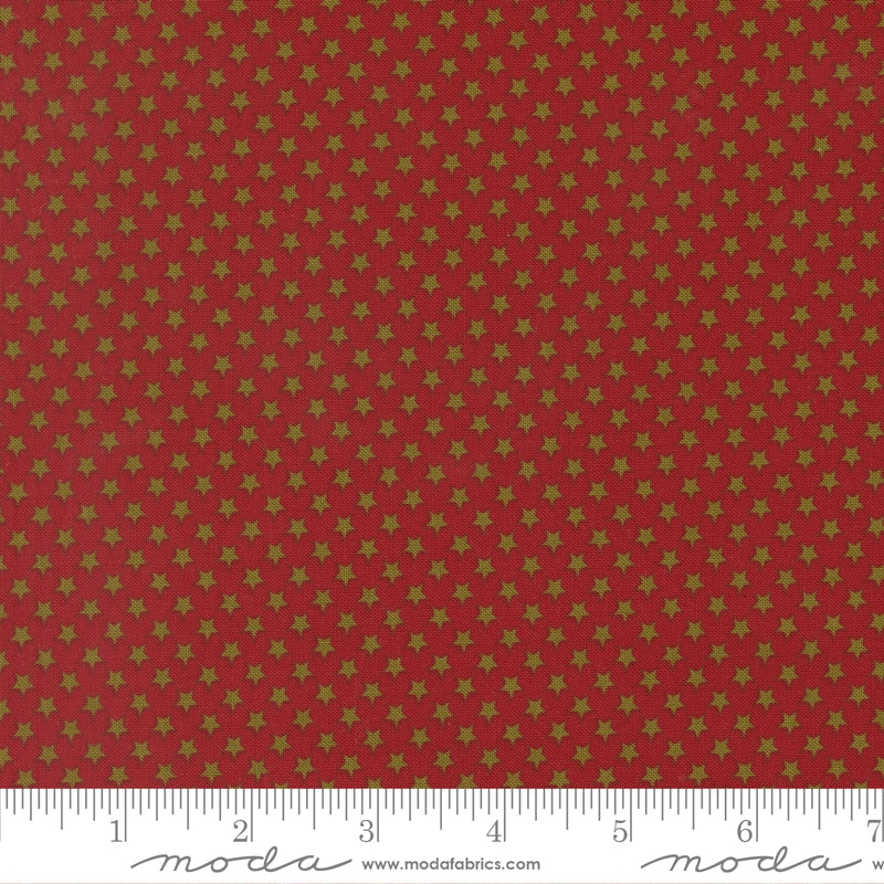 Chilly Collection Star Bright Print in Red by Sweetwater for Moda Fabrics