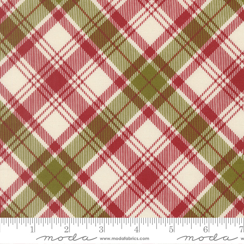 Chilly Collection Christmas Plaid Print in Red by Sweetwater for Moda Fabrics