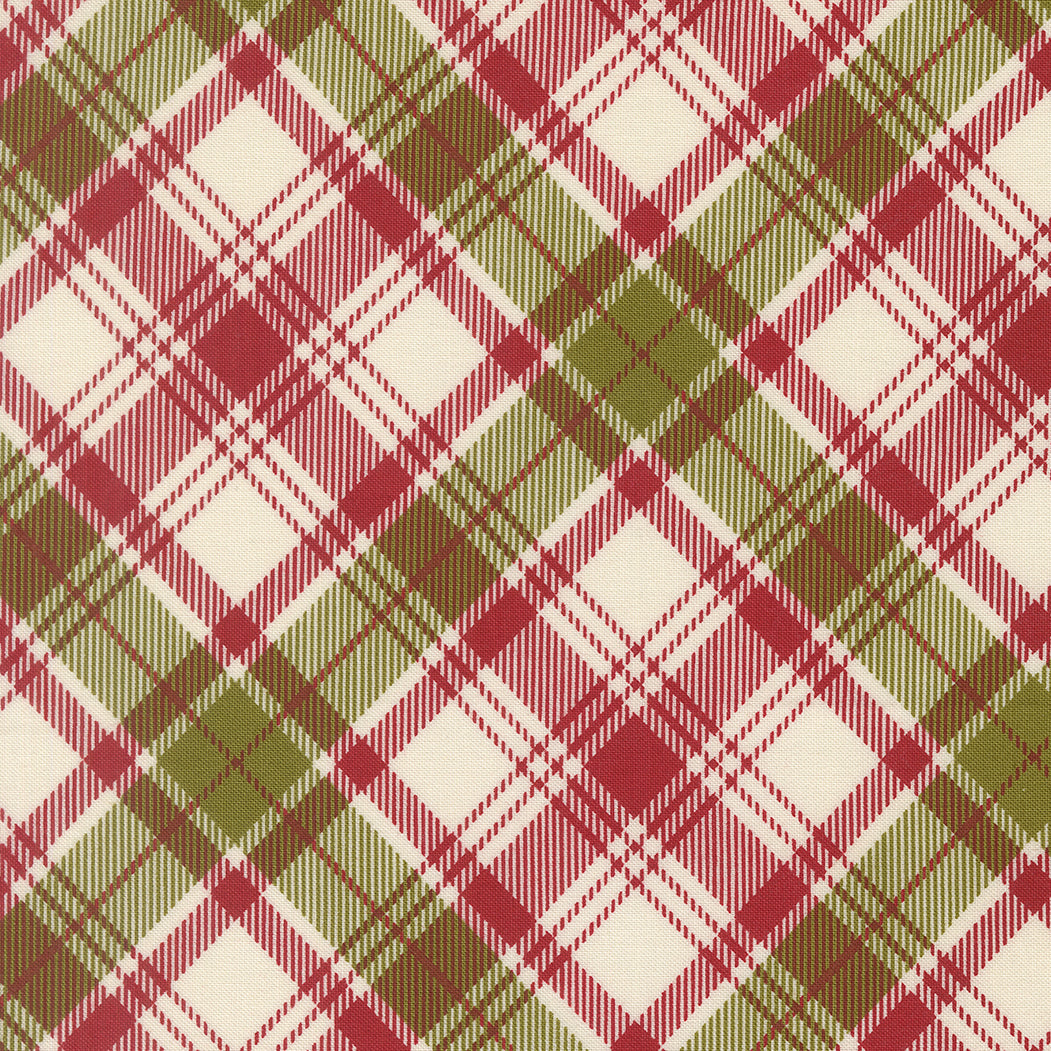 Chilly Collection Christmas Plaid Print in Red by Sweetwater for Moda Fabrics