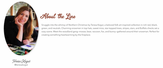 Northern Christmas Quilt Panel by Teresa Korgut for Riley Blake Designs