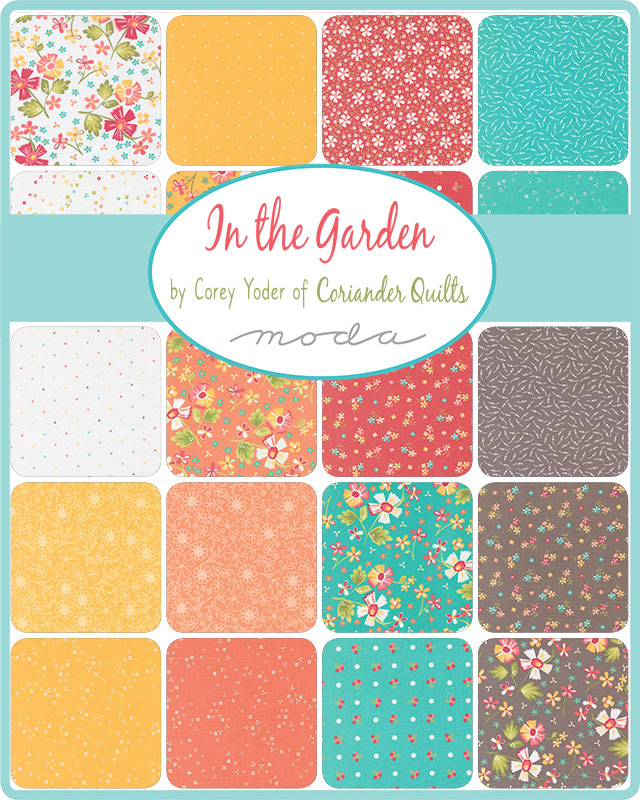 In The Garden Charm Pack by Core Yoder of Coriander Quilts for Moda Fabrics