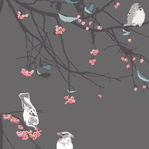 Blithe Collection - Bird Songs Moon Print - by Katarina Roccella for Art Gallery Fabrics