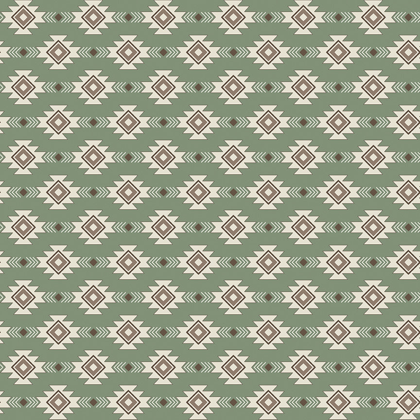 Let's Get Lost in the Woods - Geometric Sage - by Tara Reed for Riley Blake Designs