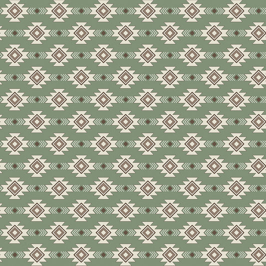 Let's Get Lost in the Woods - Geometric Sage - by Tara Reed for Riley Blake Designs