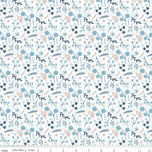 Winter Magic - Floral White - by Dani Mogstad for Riley Blake Designs