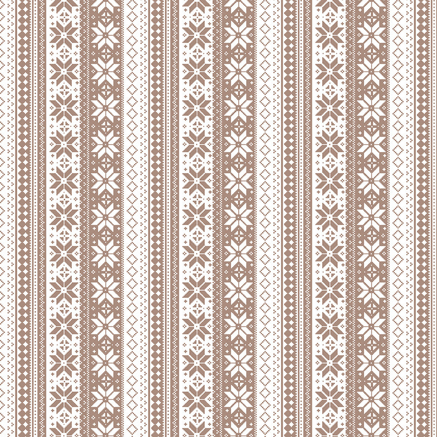 Winter Magic - Sweater Stripe Tea Dye - by Dani Mogstad for Riley Blake Designs