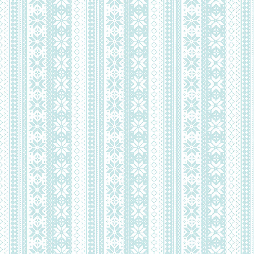 Winter Magic - Sweater Stripe White - by Dani Mogstad for Riley Blake Designs