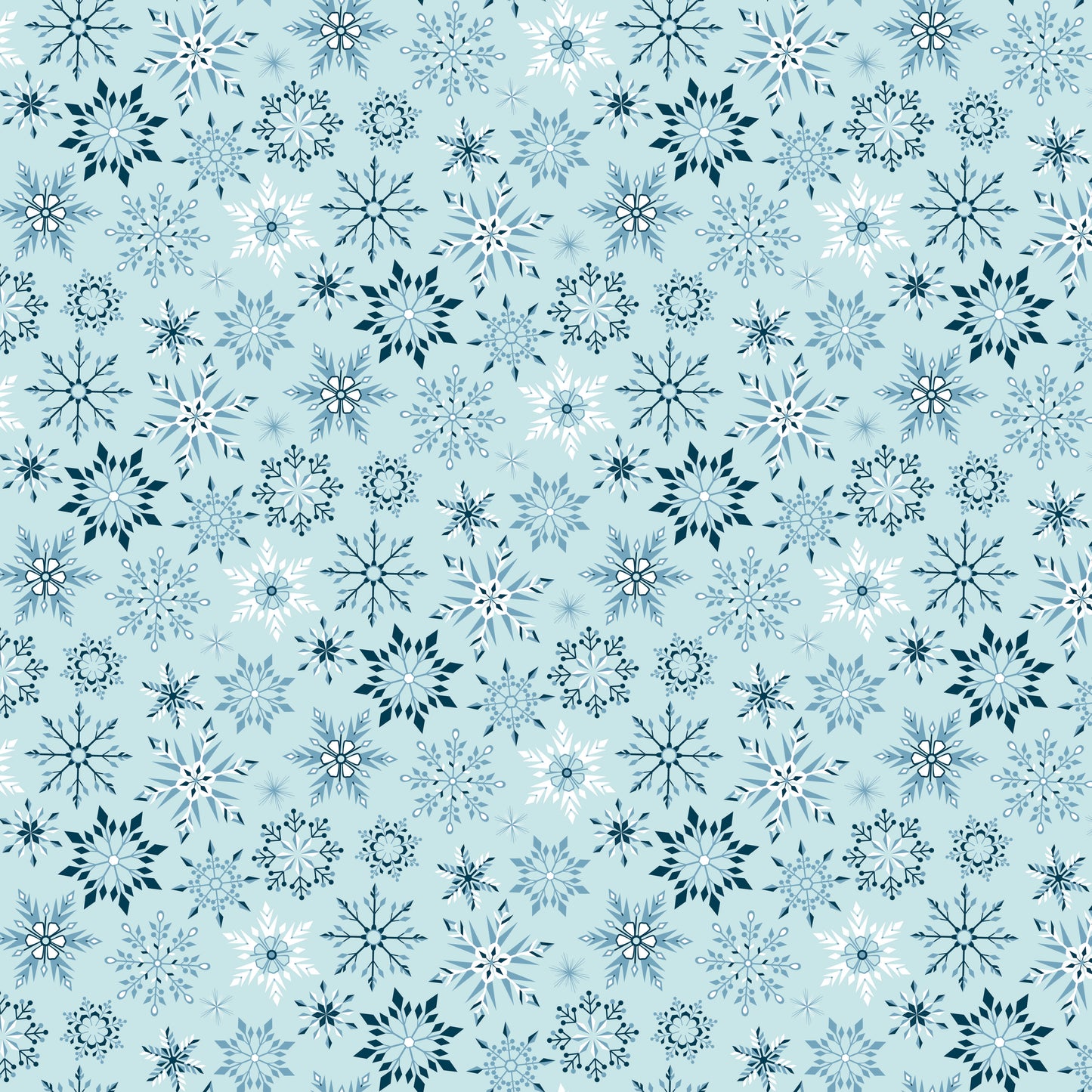 Winter Magic - Snowflakes Aqua - by Dani Mogstad for Riley Blake Designs