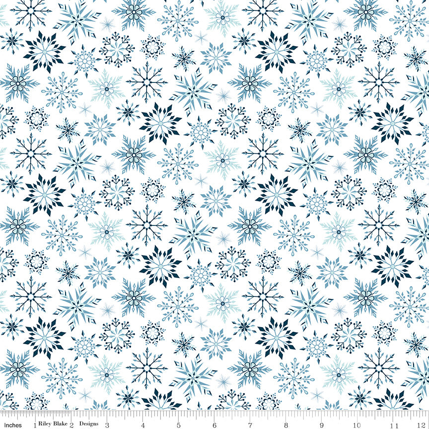 Winter Magic - Snowflakes White - Dani Mogstad for Riley Blake Designs
