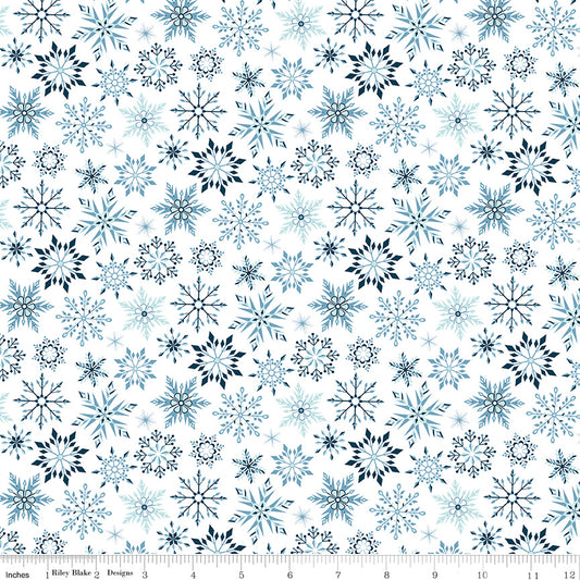 Winter Magic - Snowflakes White - Dani Mogstad for Riley Blake Designs