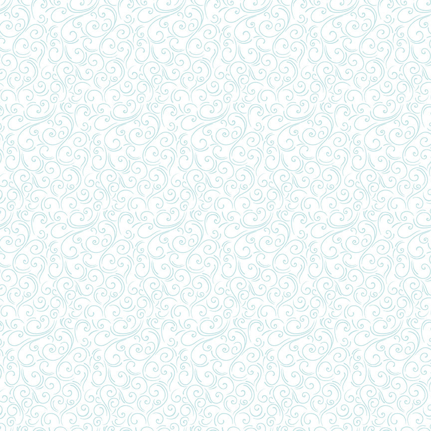 Winter Magic - Swirls White - Dani Mogstad for Riley Blake Designs