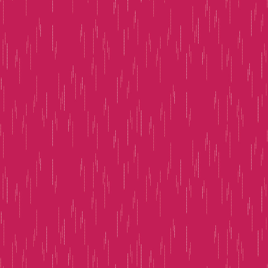 Essence Collection - Raindrops Print in Magenta - by Fran Gulick of Cotton and Joy for Riley Blake Designs
