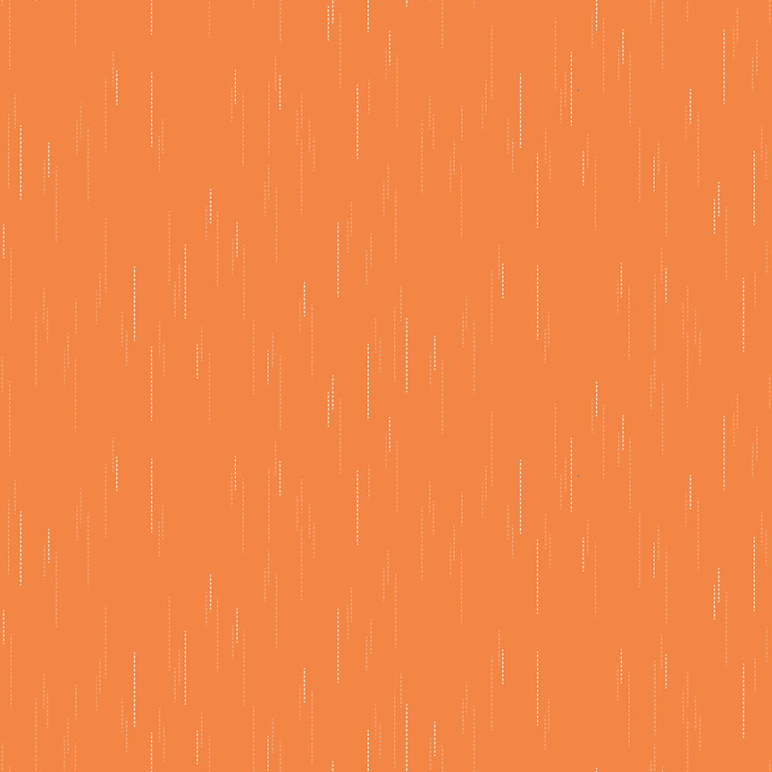 Essence Collection - Raindrops Print in Orange - by Fran Gulick of Cotton and Joy for Riley Blake Designs