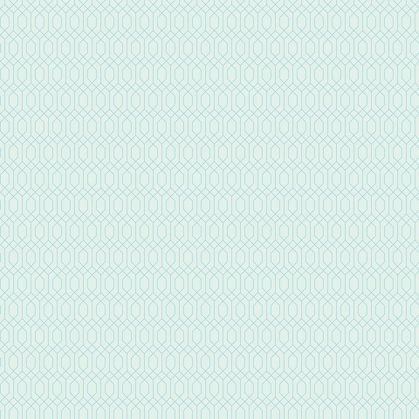 Essence Collection - Lattice Print in Iceberg - by Fran Gulick of Cotton and Joy for Riley Blake Designs
