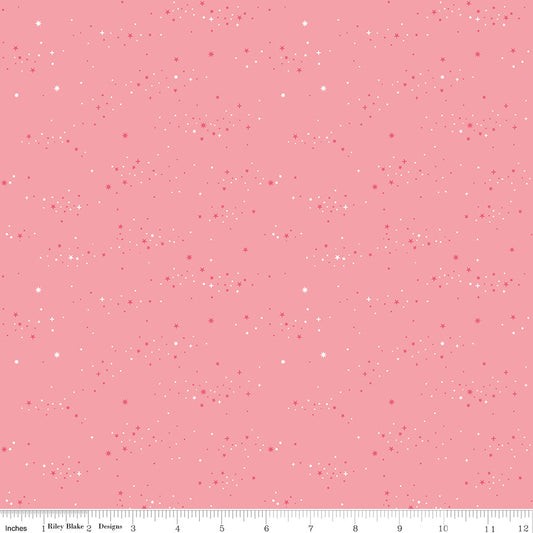 Essence Collection - Starlight Print in Pink - by Fran Gulick of Cotton and Joy for Riley Blake Designs
