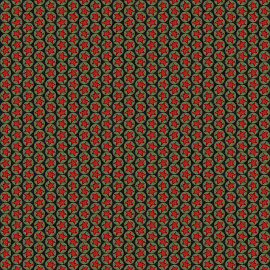 Northern Christmas Stars Black by Teresa Korgut for Riley Blake Designs
