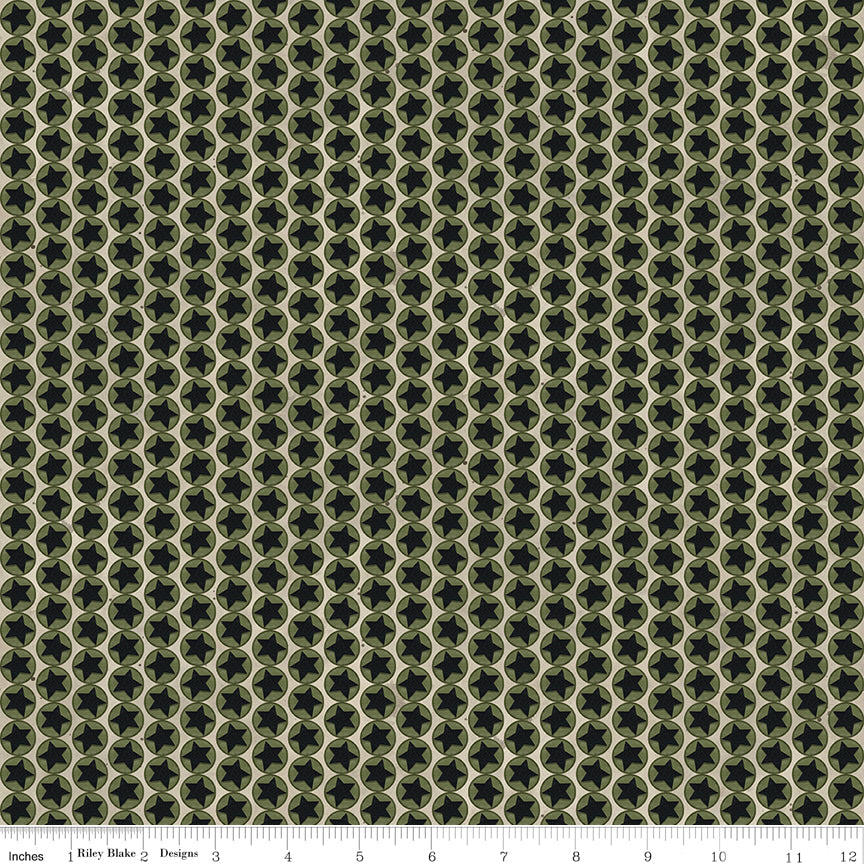 Northern Christmas Stars Neutral by Teresa Korgut for Riley Blake Designs