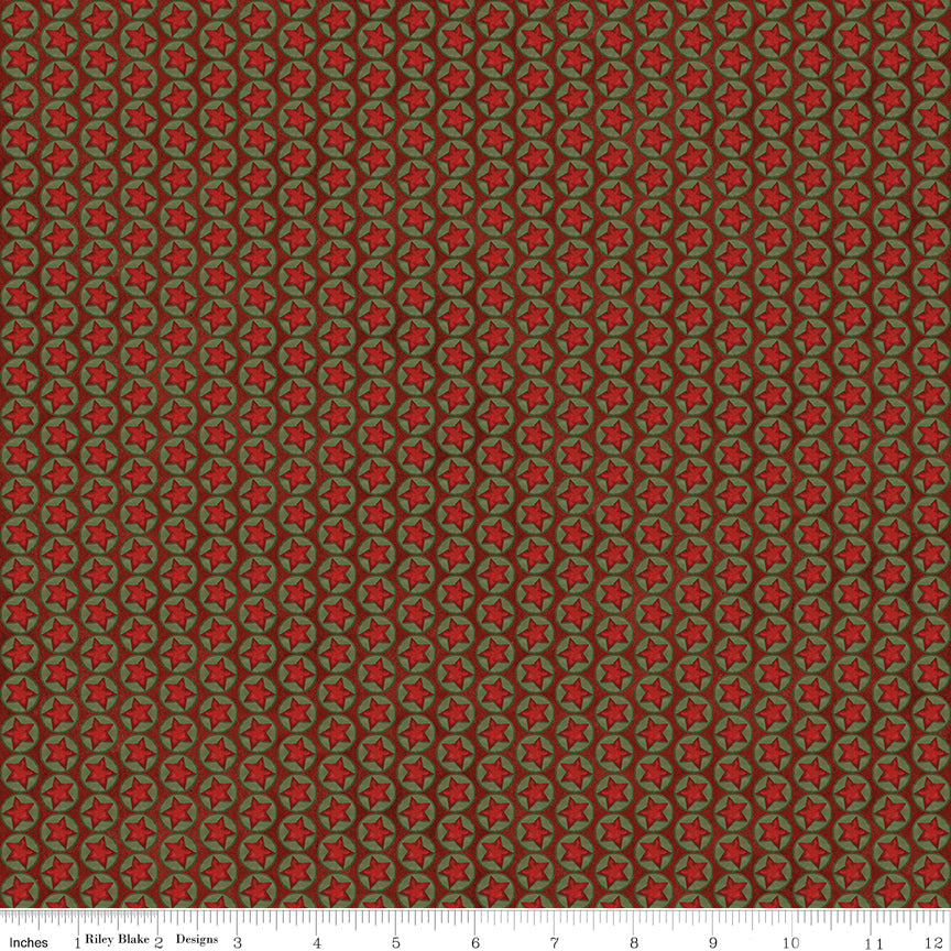 Northern Christmas Stars Red by Teresa Korgut for Riley Blake Designs