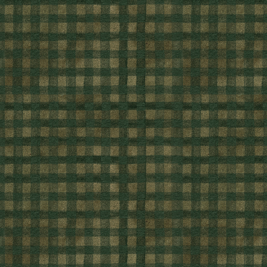 Northern Christmas Buffalo Check Green by Teresa Korgut for Riley Blake Designs