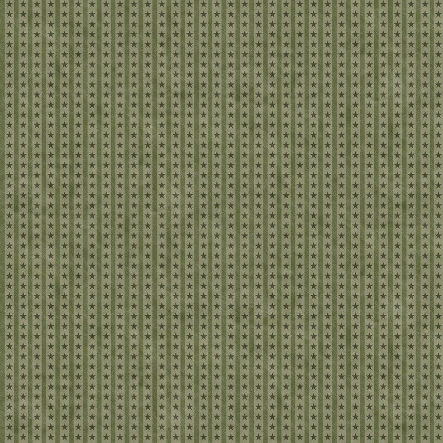 Northern Christmas Star Stripes Green by Teresa Korgut for Riley Blake Designs