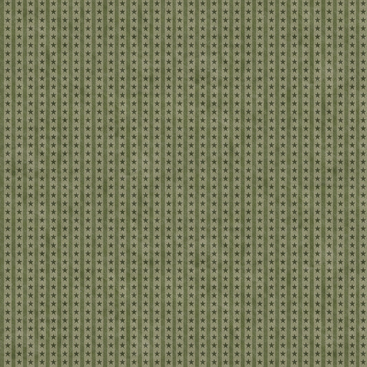 Northern Christmas Star Stripes Green by Teresa Korgut for Riley Blake Designs