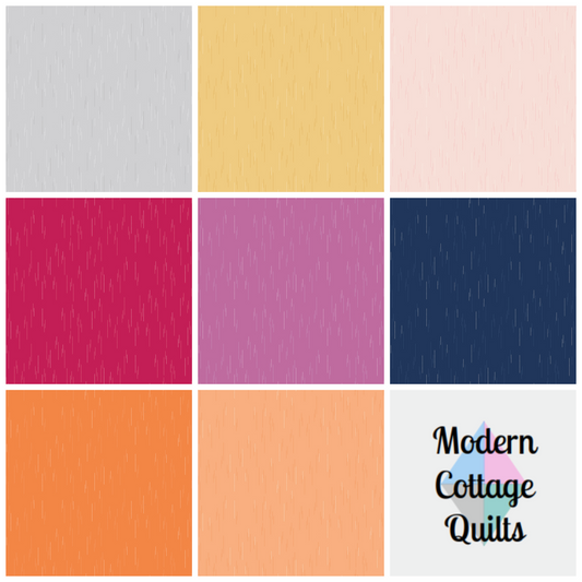 Essence Collection - Raindrops Fat Quarter Bundle - by Fran Gulick of Cotton and Joy for Riley Blake Designs