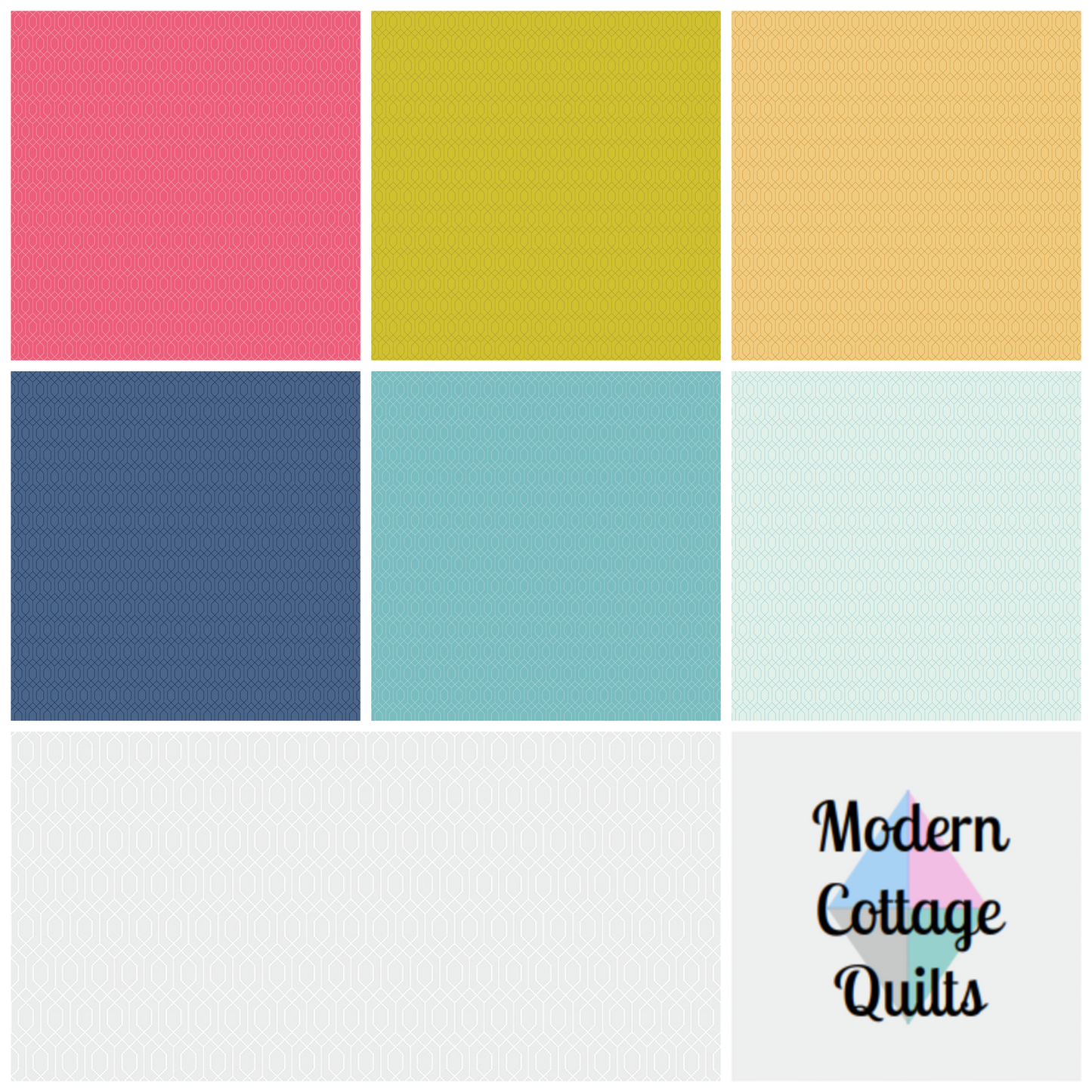 Essence Collection - Lattice Fat Quarter Bundle - by Fran Gulick of Cotton and Joy for Riley Blake Designs