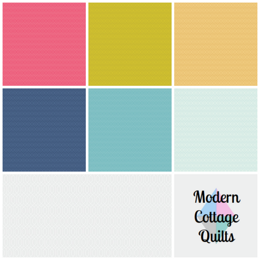 Essence Collection - Lattice Fat Quarter Bundle - by Fran Gulick of Cotton and Joy for Riley Blake Designs