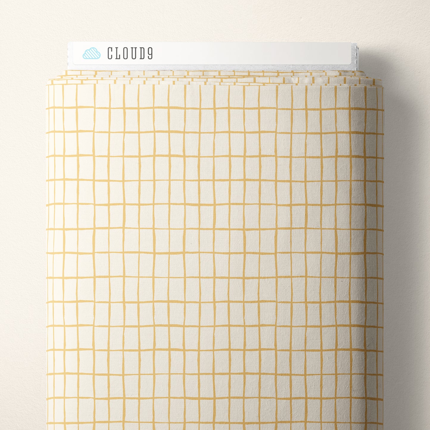 Kindred Comforts Organic Cotton Collection Zellige Print in Pale Orange by Tanya Celia for Cloud 9 Fabrics