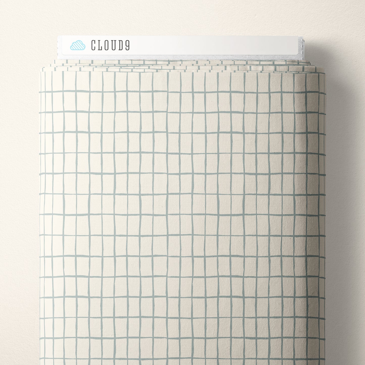 Kindred Comforts Organic Cotton Collection Zellige Print in Dusty Blue by Tanya Celia for Cloud 9 Fabrics