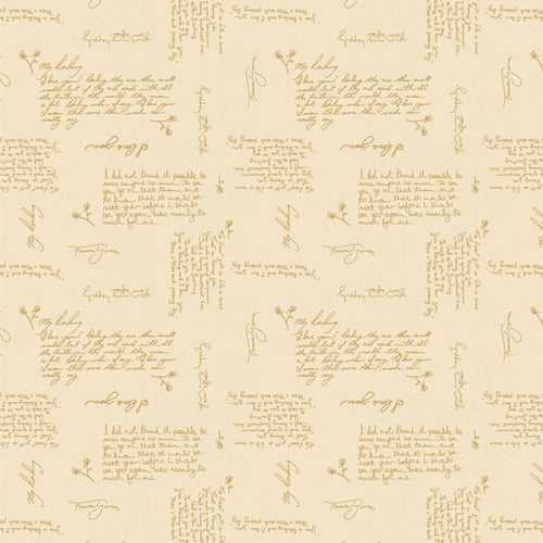 Love Letters Heartfelt Notes Print by Becca Plymale for Art Gallery Fabrics