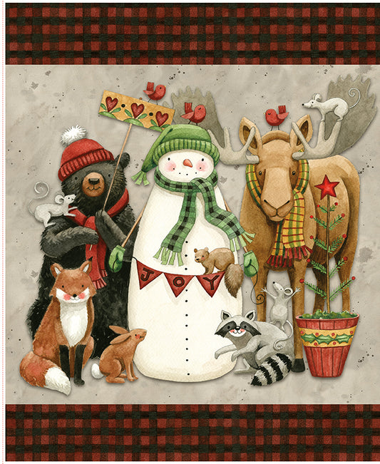 Northern Christmas Quilt Panel by Teresa Korgut for Riley Blake Designs