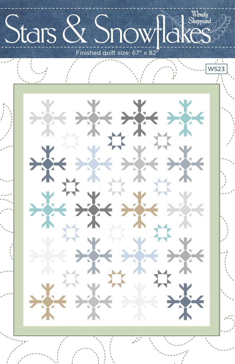 Stars & Snowflakes Quilt Pattern by Wendy Sheppard
