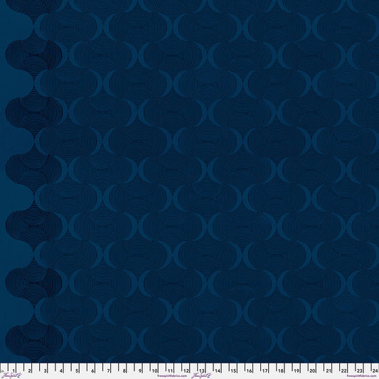 Grace Collection - Mindful Print Indigo - by Valori Wells for FreeSpirit Fabrics