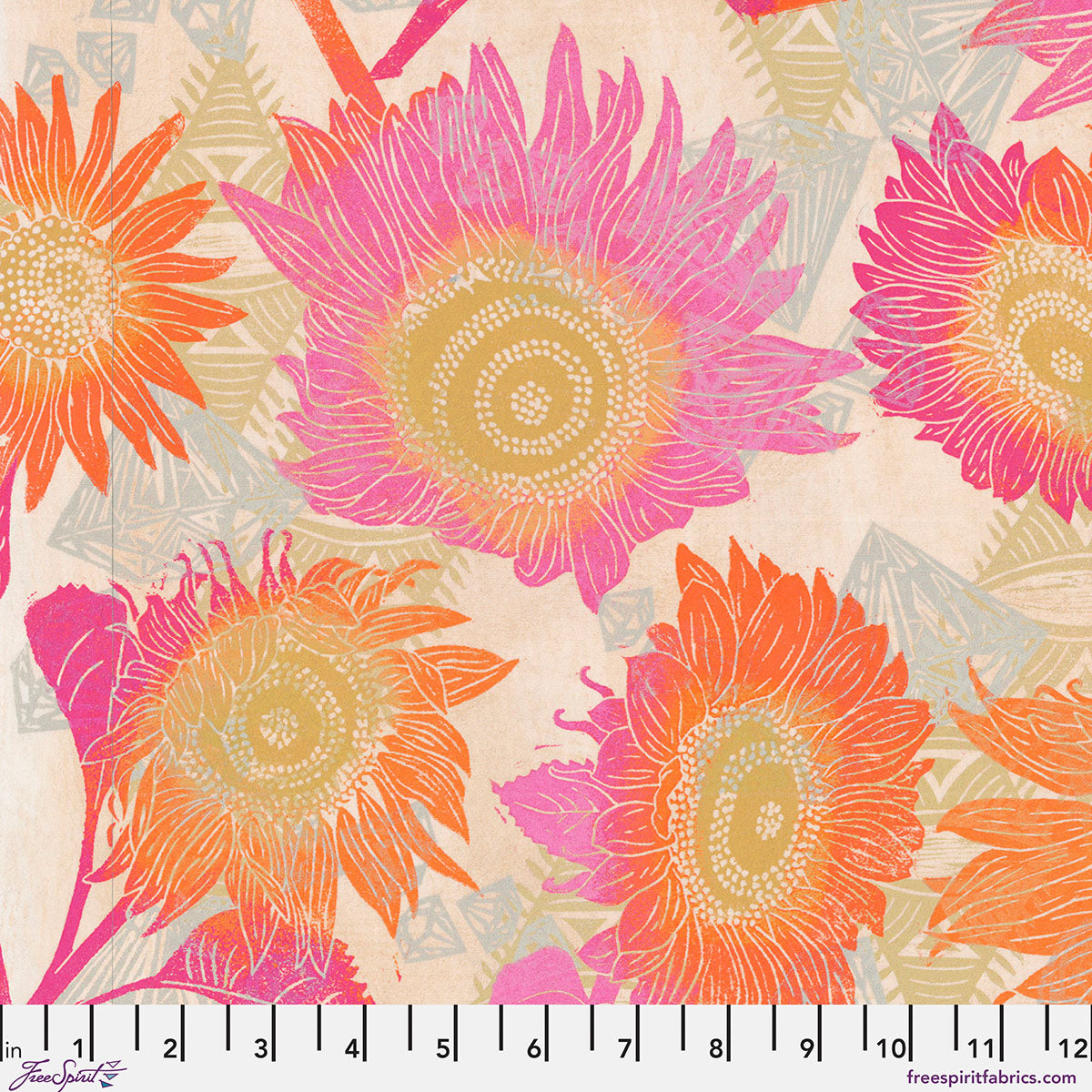 The Sweet Summer Sun - Warm Print from The Wisdom Collection by Valori Wells for FreeSpirit Fabrics