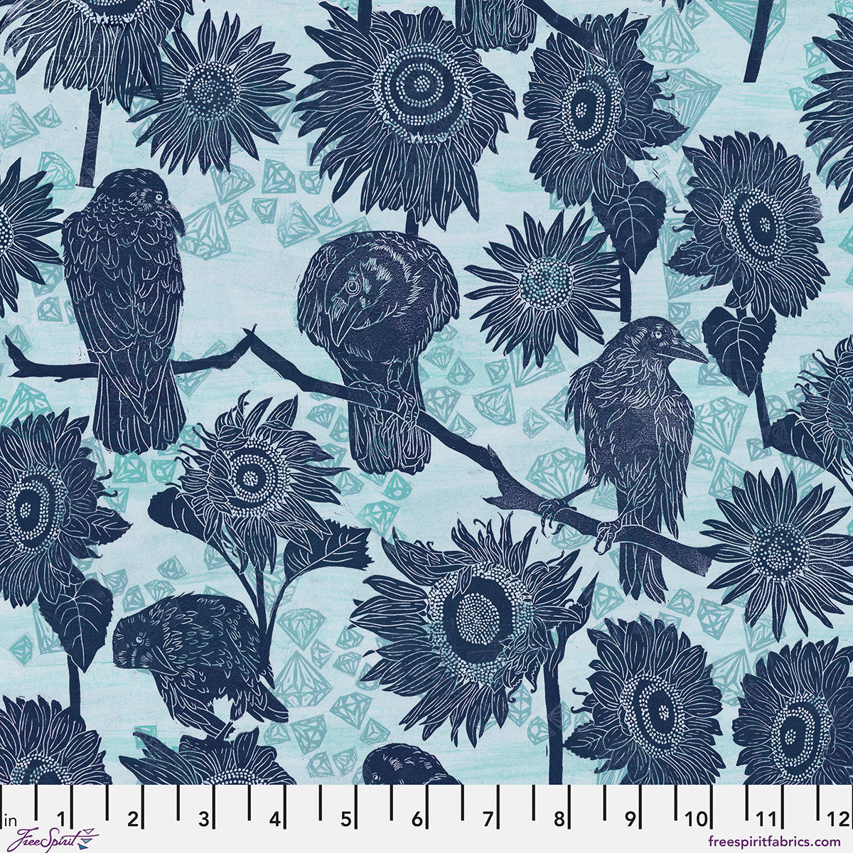 The Gathering - Cool Print from The Wisdom Collection by Valori Wells for FreeSpirit Fabrics