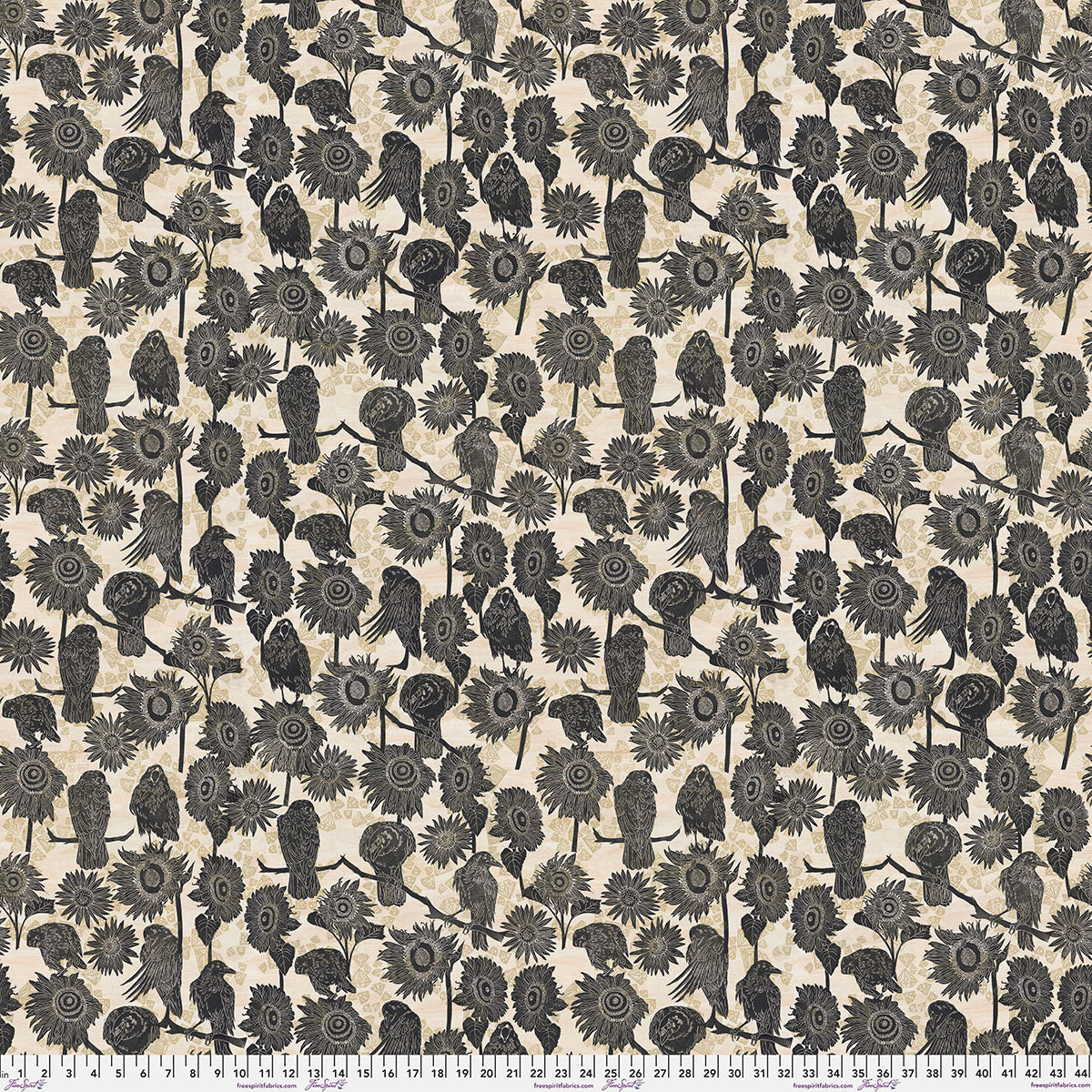 The Gathering - Neutral Print from The Wisdom Collection by Valori Wells for FreeSpirit Fabrics