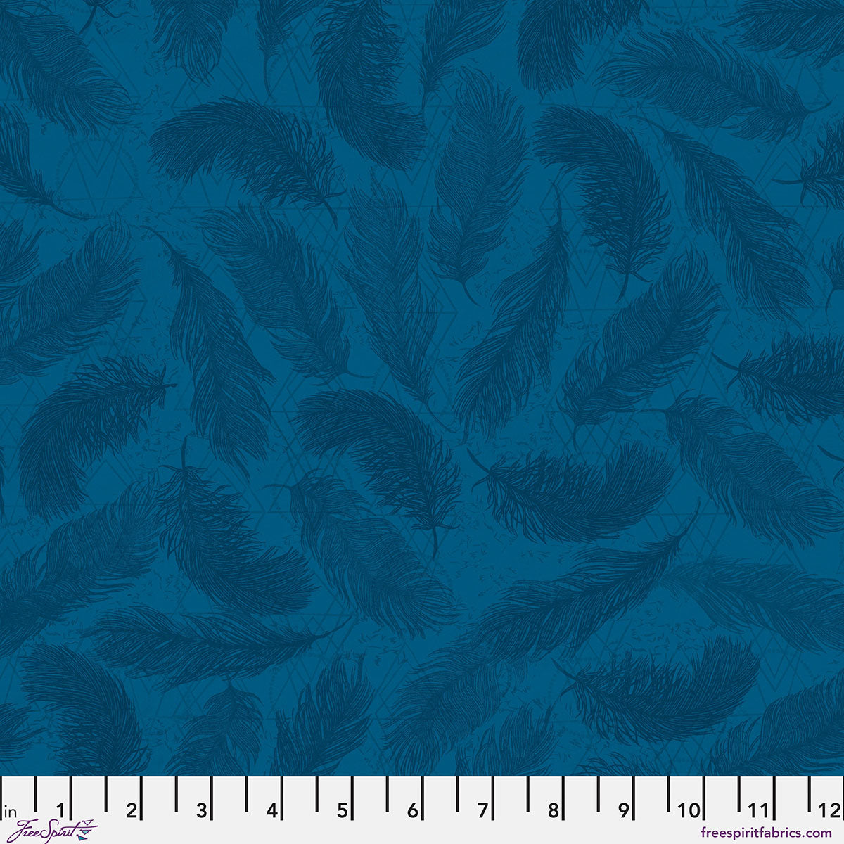 The Whispers - Indigo Print from The Wisdom Collection by Valori Wells for FreeSpirit Fabrics
